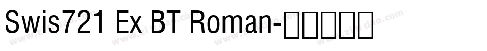 Swis721 Ex BT Roman字体转换